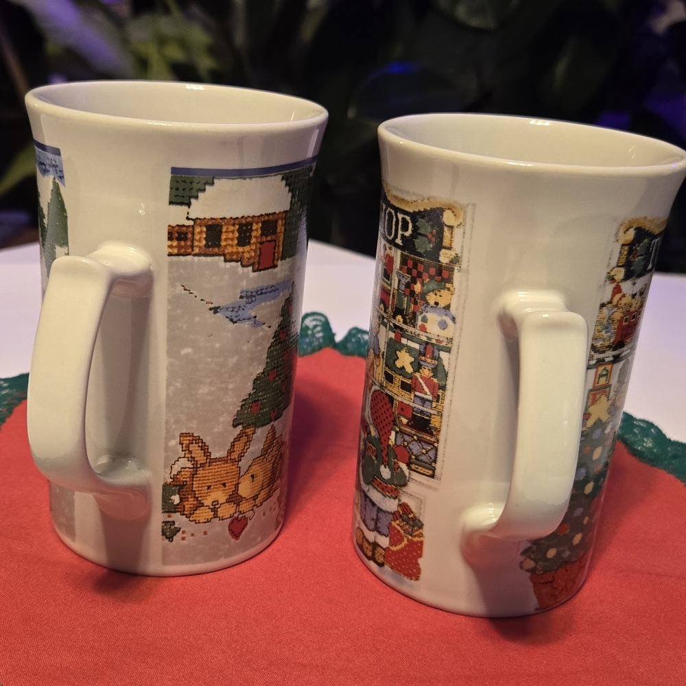Festive Ceramic Mugs Set - Multicolor - Picture 5 of 6